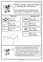 Preview for 3 page of Furniture of America Edgemont CM3681DK-PT Assembly Instructions