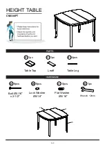 Preview for 5 page of Furniture of America Edgewood CM3336PT Assembly Instructions Manual