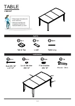 Preview for 5 page of Furniture of America Edgewood CM3336T Assembly Instructions Manual