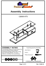 Furniture of America Egaleo CM5814TV Assembly Instructions Manual preview