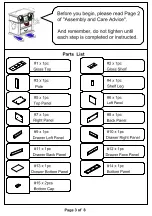 Preview for 3 page of Furniture of America Egaleo CM5814TV Assembly Instructions Manual