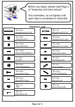 Preview for 4 page of Furniture of America Egaleo CM5814TV Assembly Instructions Manual