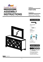 Furniture of America Emmeline FOA7147M Assembly Instructions Manual preview