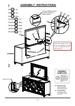 Preview for 6 page of Furniture of America Emmeline FOA7147M Assembly Instructions Manual