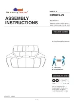 Furniture of America Eppi CM6973-LV Assembly Instructions Manual preview