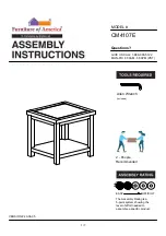 Furniture of America Estell CM4107E Assembly Instructions Manual preview