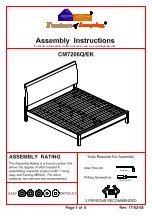 Preview for 1 page of Furniture of America Euclid CM7206CK Assembly Instructions Manual