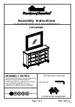 Preview for 1 page of Furniture of America Europa CM7389D Assembly Instructions