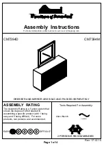 Preview for 1 page of Furniture of America Eutropia CM7394D Assembly Instructions