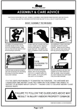 Preview for 3 page of Furniture of America FCL-600-4L Assembly Instructions Manual