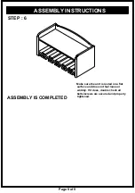 Preview for 9 page of Furniture of America FCL-600-4L Assembly Instructions Manual