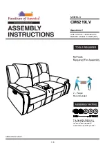 Furniture of America Ffion CM6219LV Assembly Instructions Manual preview