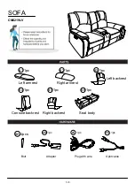 Preview for 5 page of Furniture of America Ffion CM6219LV Assembly Instructions Manual