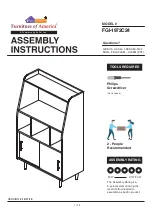 Preview for 1 page of Furniture of America FGI-1972C24 Assembly Instructions Manual