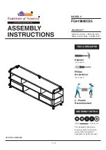 Preview for 1 page of Furniture of America FGI-19800C25 Assembly Instructions Manual