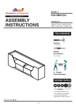 Furniture of America FGI-19801C24 Assembly Instructions Manual preview