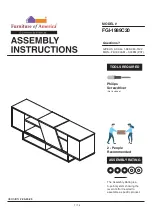 Preview for 1 page of Furniture of America FGI-1989C20 Assembly Instructions Manual