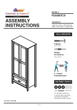 Furniture of America FGI-2067C21 Assembly Instructions Manual preview