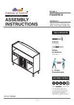 Preview for 1 page of Furniture of America FGI-2070C21 Assembly Instructions Manual