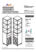 Furniture of America FGI-2087C35-TR Assembly Instructions Manual preview