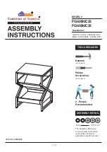 Preview for 1 page of Furniture of America FGI-2090C25 Assembly Instructions Manual