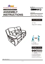 Furniture of America Flint CM6565-LV Assembly Instructions Manual preview