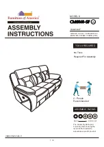 Furniture of America Flint CM6565-SF Assembly Instructions Manual preview