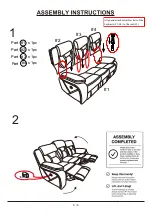 Preview for 6 page of Furniture of America Flint CM6565-SF Assembly Instructions Manual