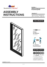 Furniture of America FOA-AC240 Assembly Instructions Manual preview