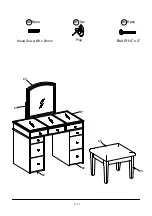 Preview for 6 page of Furniture of America FOA-DK5240 Assembly Instructions Manual