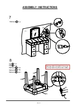 Preview for 10 page of Furniture of America FOA-DK5240 Assembly Instructions Manual