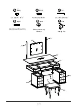 Preview for 6 page of Furniture of America FOA-DK5682 Assembly Instructions Manual