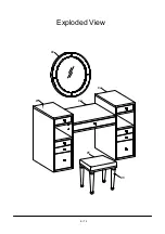 Preview for 6 page of Furniture of America FOA-DK5683 Assembly Instructions Manual