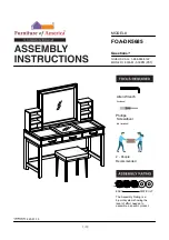 Furniture of America FOA-DK5685 Assembly Instructions Manual preview