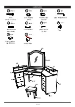 Preview for 6 page of Furniture of America FOA-DK5686 Assembly Instructions Manual