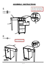 Preview for 10 page of Furniture of America FOA-DK5686 Assembly Instructions Manual