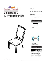 Preview for 1 page of Furniture of America FOA3786SC-2PK Assembly Instructions Manual