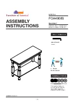 Furniture of America FOA4908S Assembly Instructions Manual preview