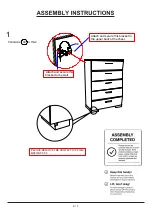 Preview for 6 page of Furniture of America FOA7039C Assembly Instructions Manual