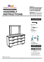 Preview for 1 page of Furniture of America FOA7039M Assembly Instructions Manual