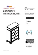 Preview for 1 page of Furniture of America FOA7144C Assembly Instructions Manual