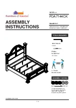 Furniture of America FOA7144CK Assembly Instructions Manual preview