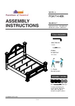 Preview for 1 page of Furniture of America FOA7144EK Assembly Instructions Manual