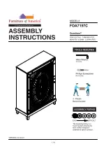 Preview for 1 page of Furniture of America FOA7157C Assembly Instructions Manual