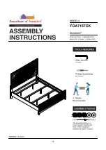 Preview for 1 page of Furniture of America FOA7157CK Assembly Instructions Manual