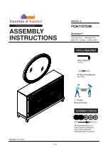 Preview for 1 page of Furniture of America FOA7157D Assembly Instructions Manual