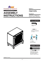 Preview for 1 page of Furniture of America FOA7157N Assembly Instructions Manual