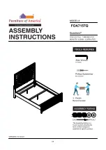 Preview for 1 page of Furniture of America FOA7157Q Assembly Instructions Manual