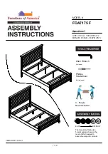 Furniture of America FOA7175 F Assembly Instructions Manual preview