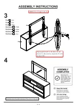 Preview for 8 page of Furniture of America FOA7490D-M Assembly Instructions Manual